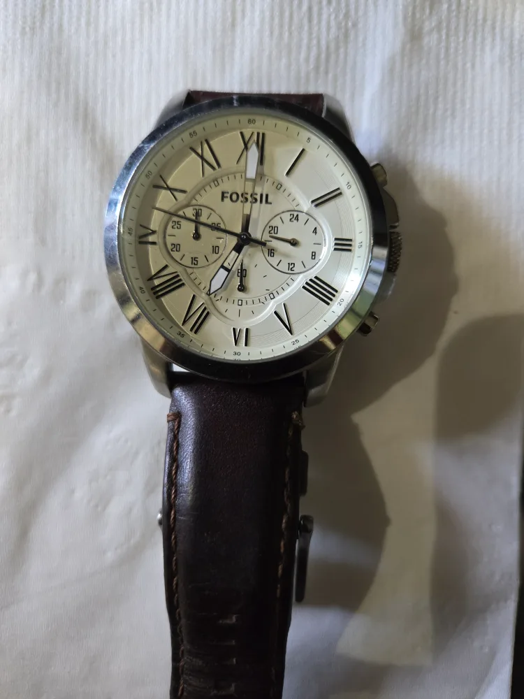 Fossil Watch with Leather Band thumbnail