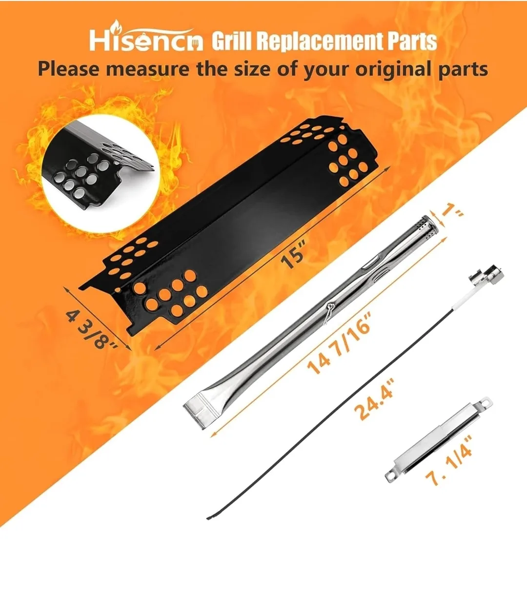 BBQ Grill Replacement Parts Kit – Fits Charbroil & Thermos image indicator(5)