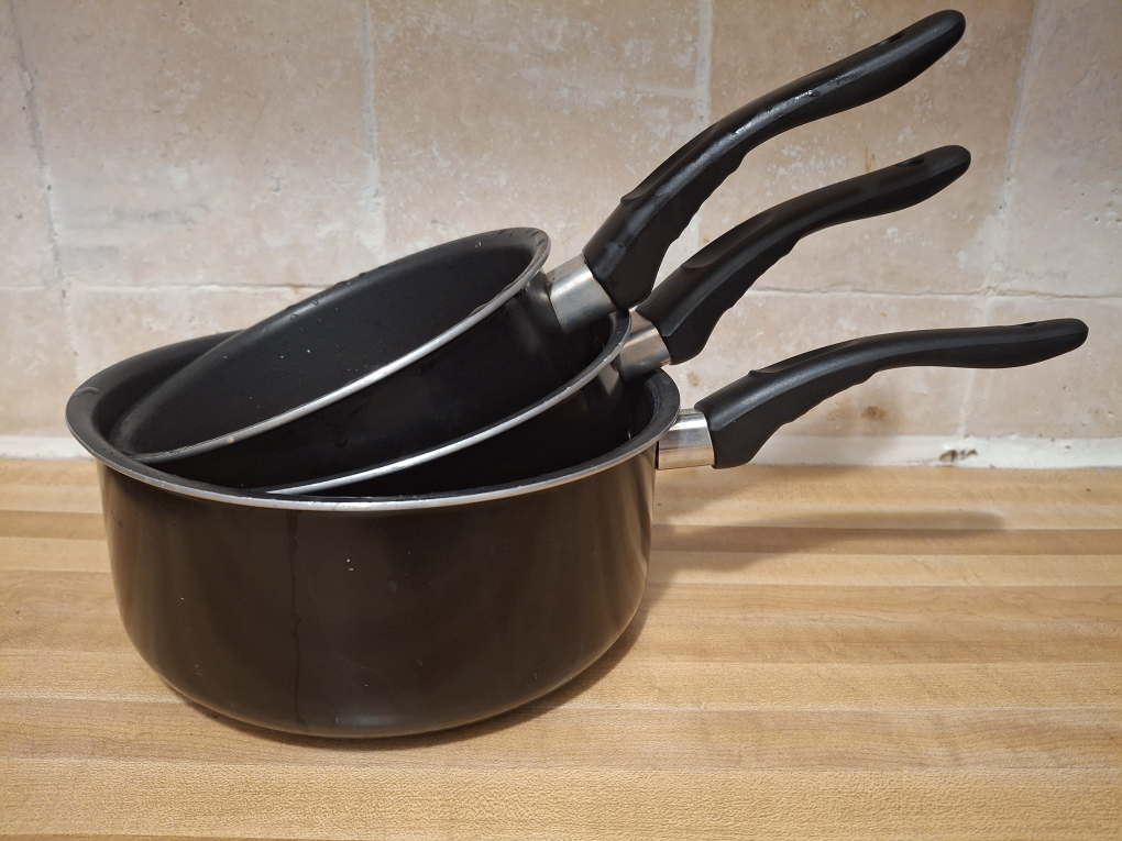 3-Piece Black Cookware Set