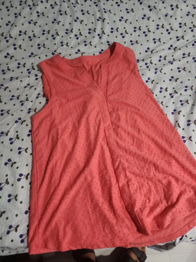 Coral Sleeveless Blouse thumbnail