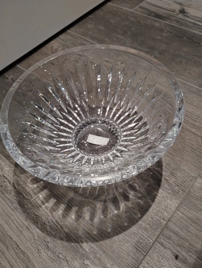Mikasa Meridian Folded Lead Crystal Bowl 10" thumbnail