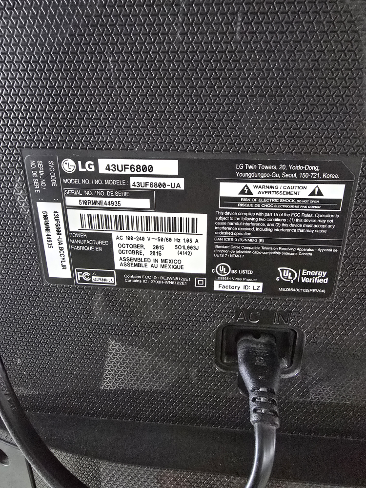 LG 43UF6800 43" 4K Ultra HD LED TV - photo 5