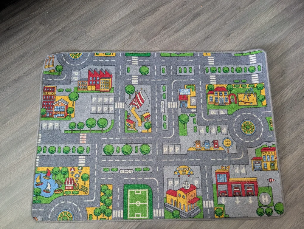 Kids Cityscape Play Mat Rug thumbnail