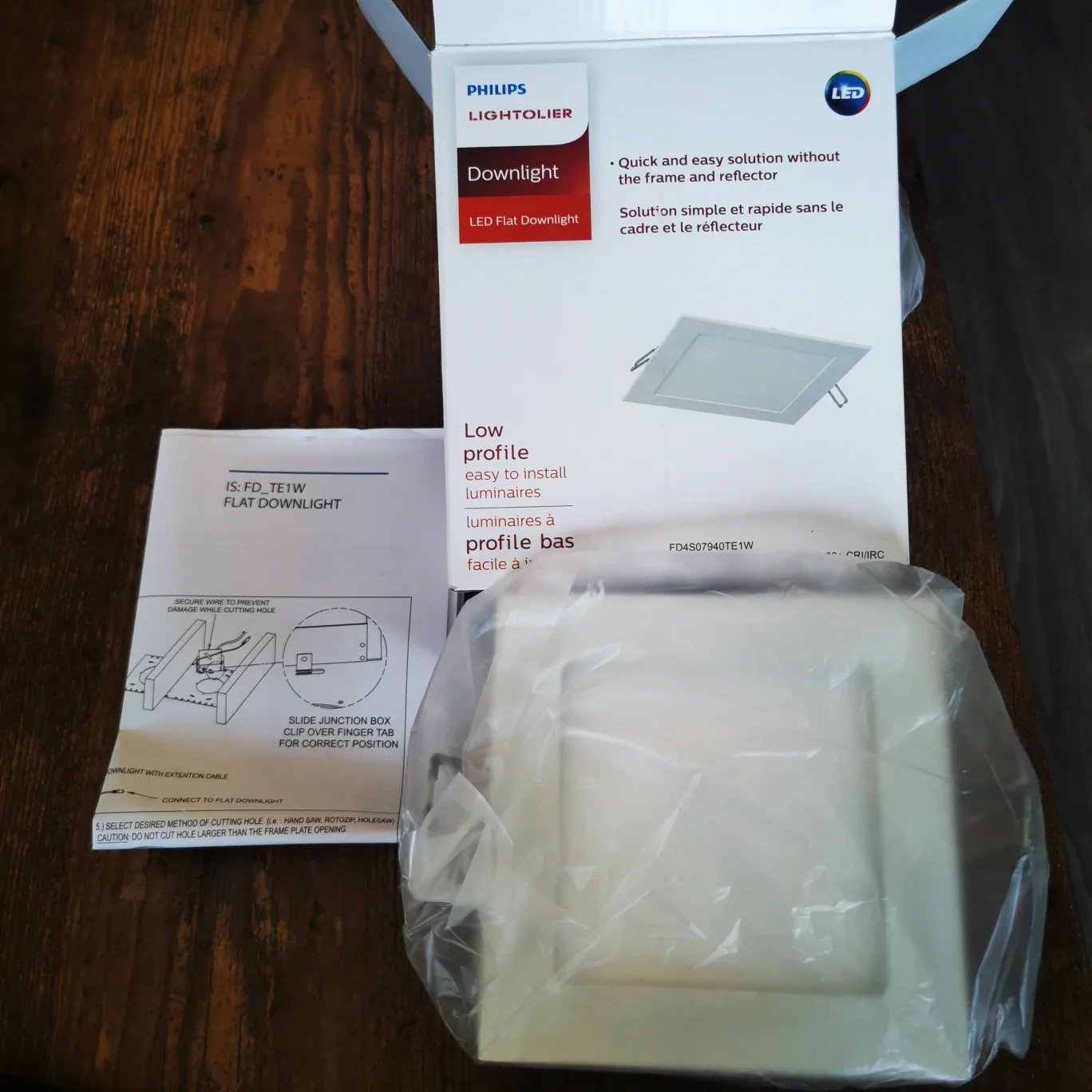 Philips LED Flat Downlight - New in Box image indicator(2)