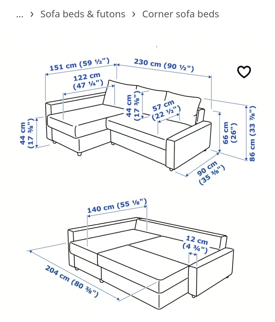 Sofa Bed - Dark Grey - IKEA Friheten - photo 2