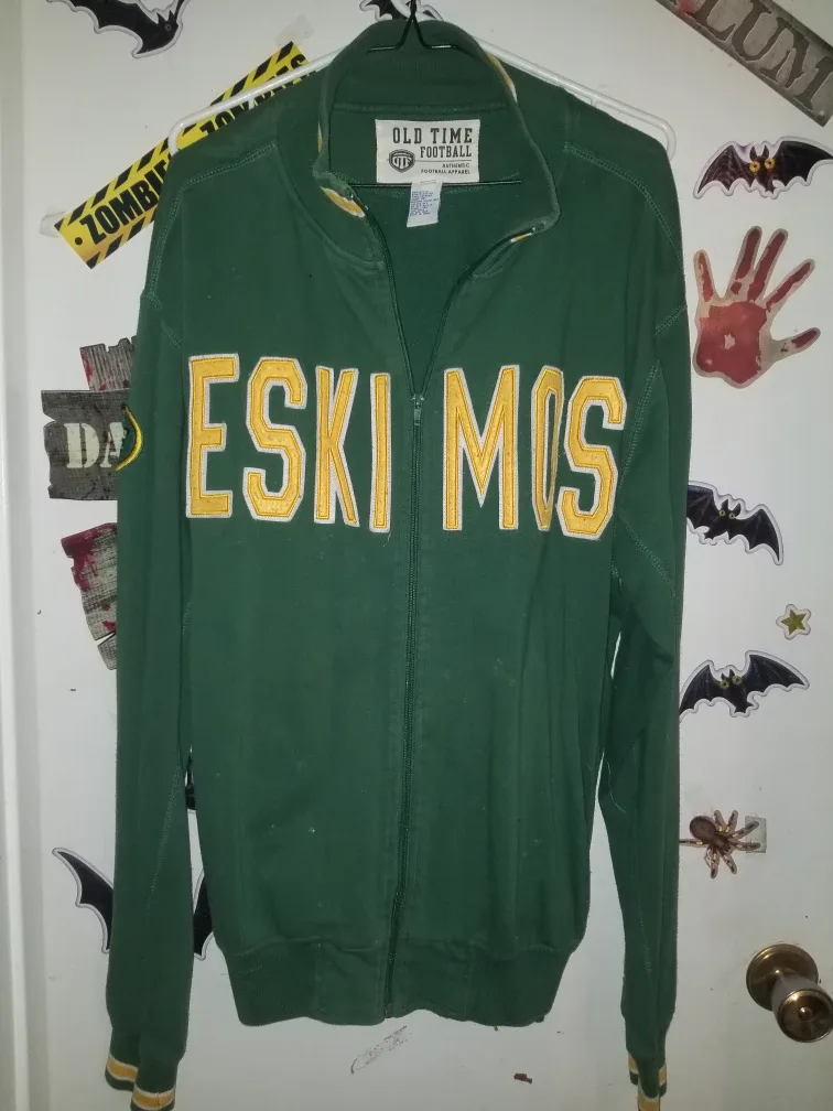 Old Time Football Eskimos Jacket - Size L thumbnail