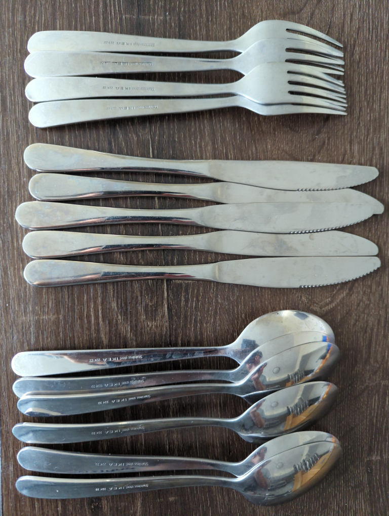 IKEA 24-Piece Stainless Steel Cutlery Set