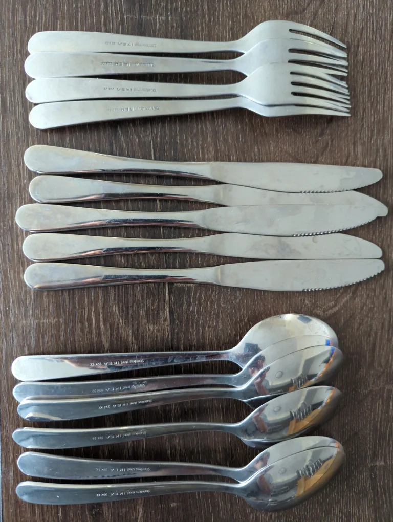 IKEA 24-Piece Stainless Steel Cutlery Set thumbnail