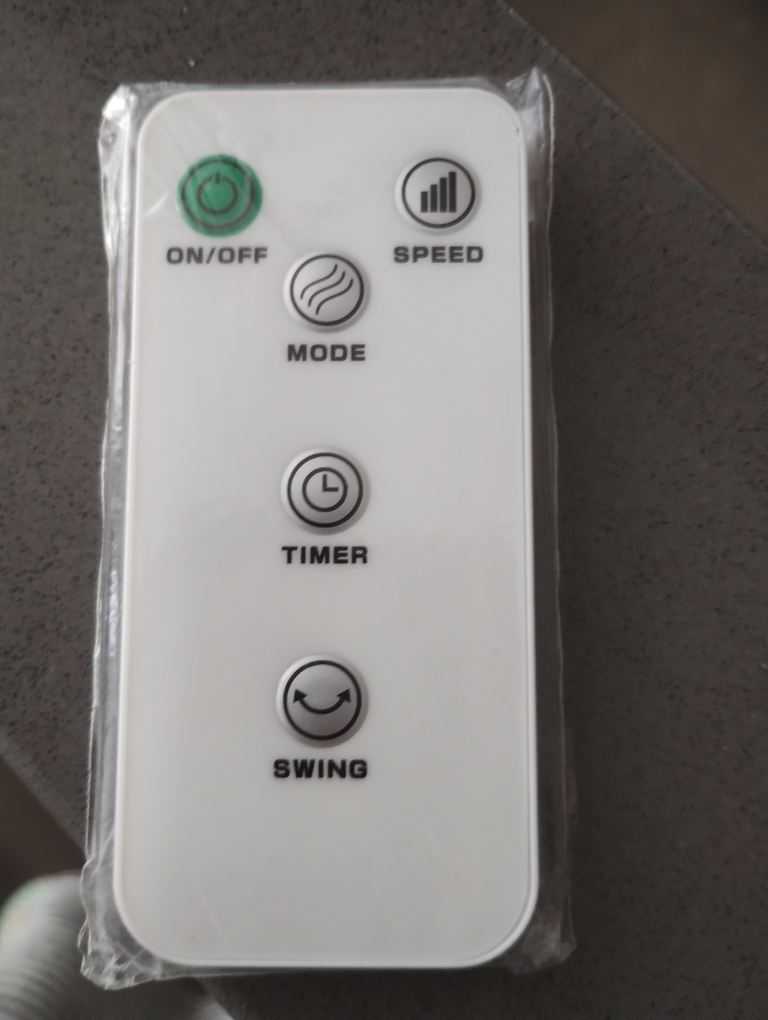 White Stand Up Fan with Remote - photo 3