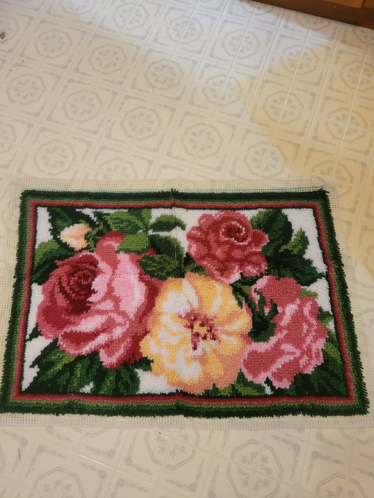 Latch hooked rugs