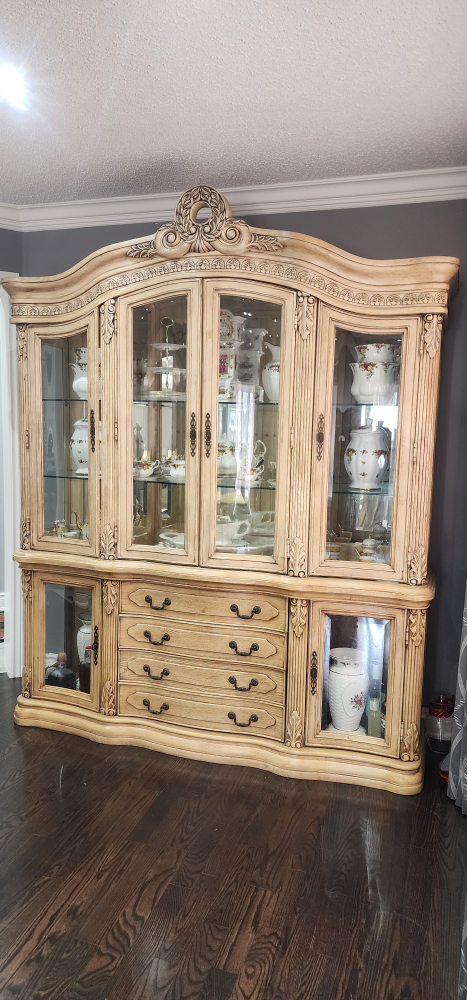 Antique Dining Set & China Cabinet - photo 2