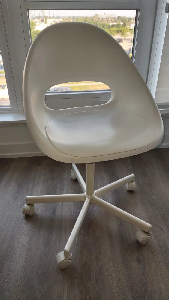 White IKEA Swivel Desk Chair