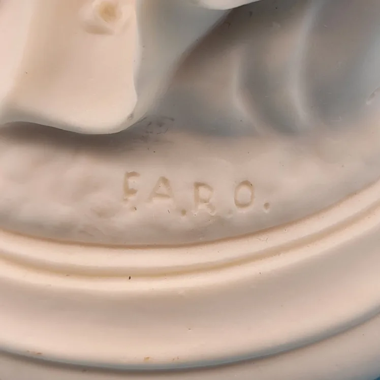 🥳VGC🤩 VICTORIAN LADY under Lamp by Faro A. Lucchesi signed image indicator(6)