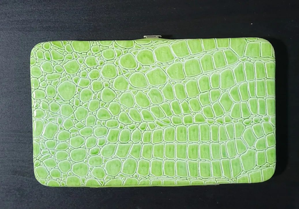 Lime Green Alligator Print Wallet image indicator(2)
