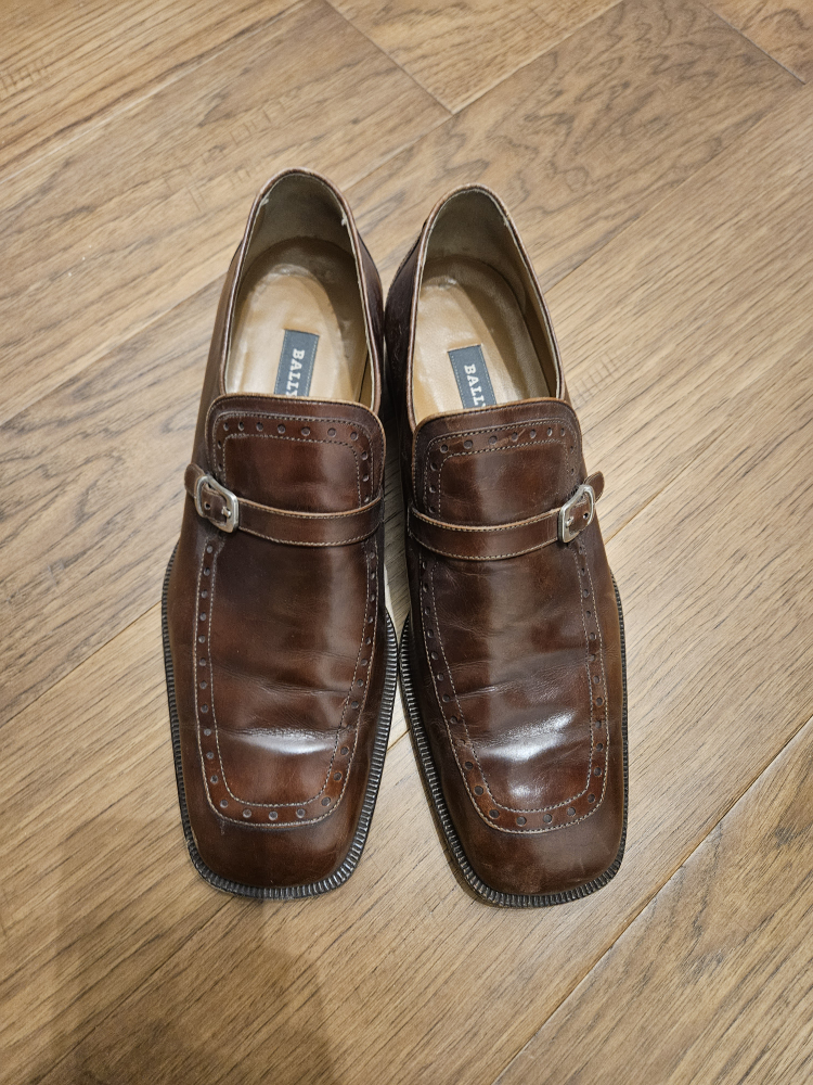 Bally Brown Leather Monk Strap Loafers - Size 10 - photo 3