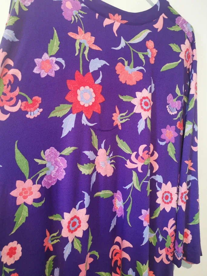 Natori Floral Print Maxi Dress - Size 1X image indicator(7)