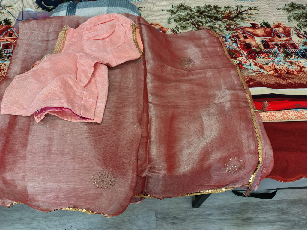 Saree with Blouse & Pants