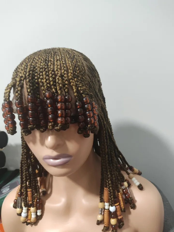 Braided wig with beads image indicator(6)