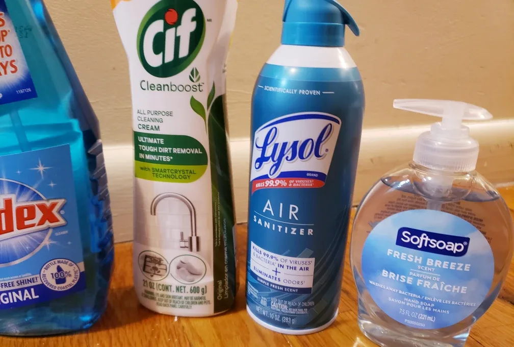 Cleaning Supplies Bundle - Clorox, Windex, Cif, Lysol, Softsoap image indicator(3)
