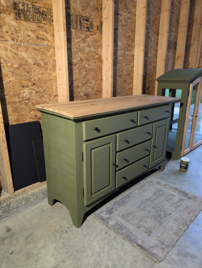 Green Wood Dresser