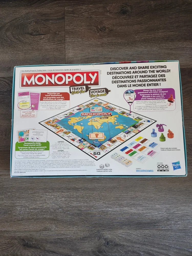 Monopoly Travel World Tour Board Game image indicator(2)