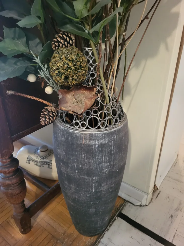 Decorative Vase with Floral Arrangement image indicator(2)