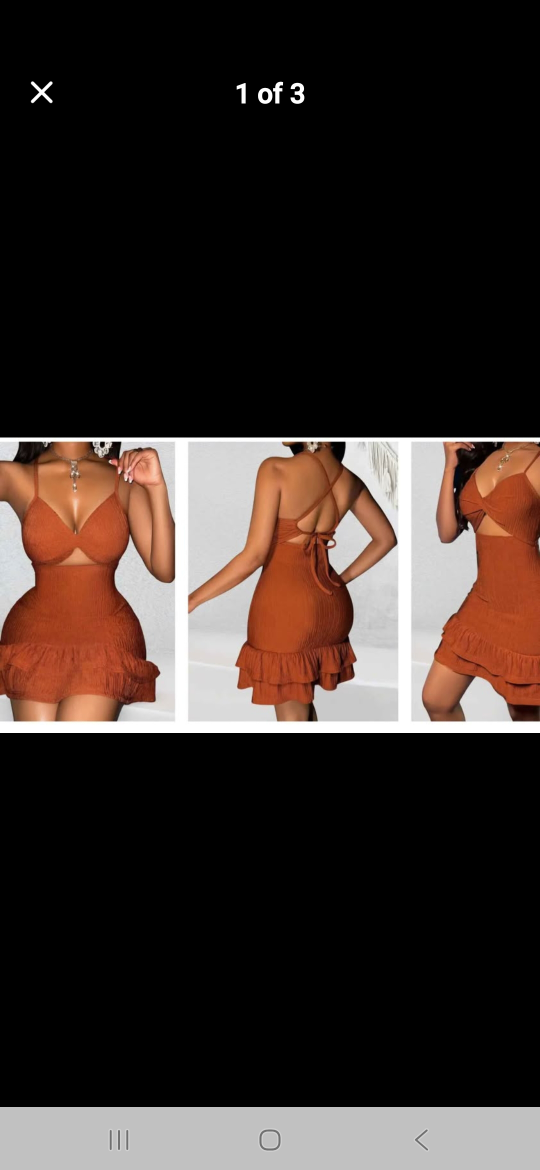 Orange Mini Dress