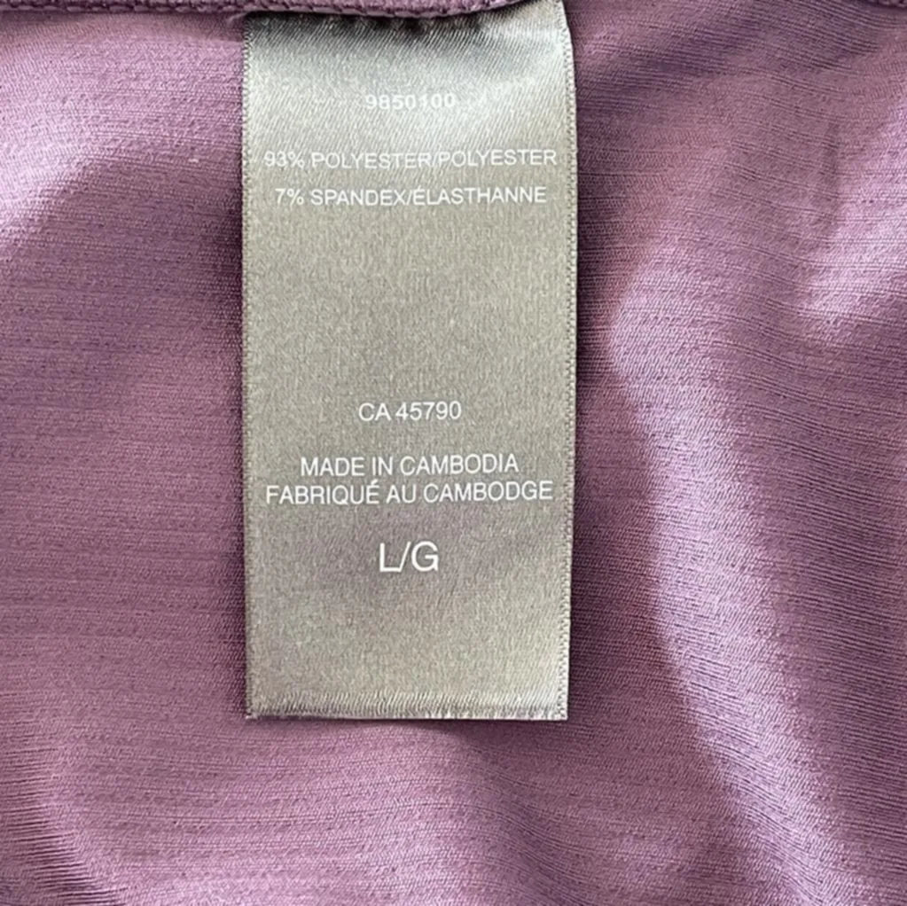 Purple Danskin Women's Ribbed Long Sleeve Top image indicator(6)