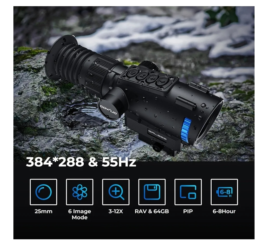 High Sensitivity Thermal Scope, 384x288 with 64GB Storage - photo 2