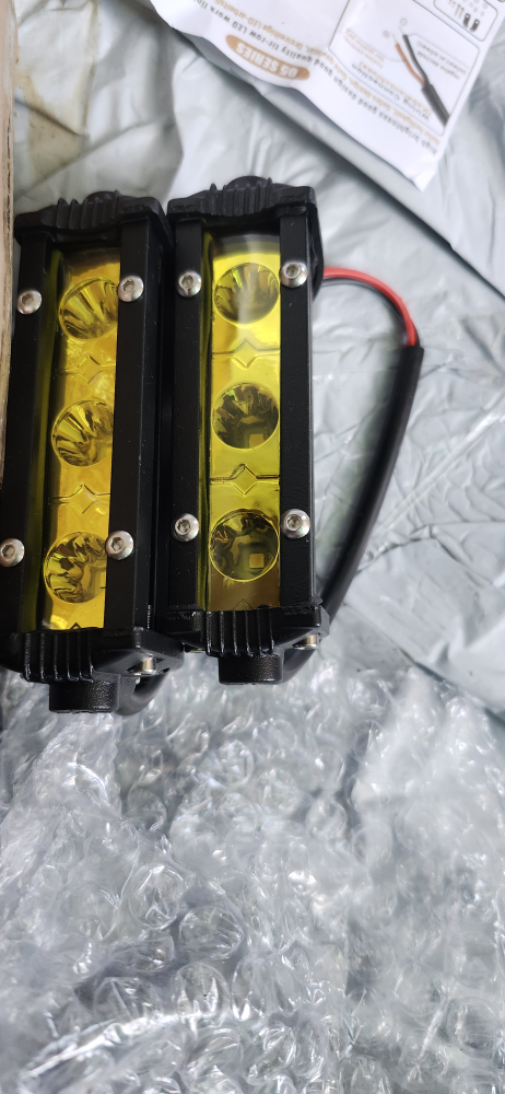 RIGIDON 2PCS 15W Amber LED Light Bar