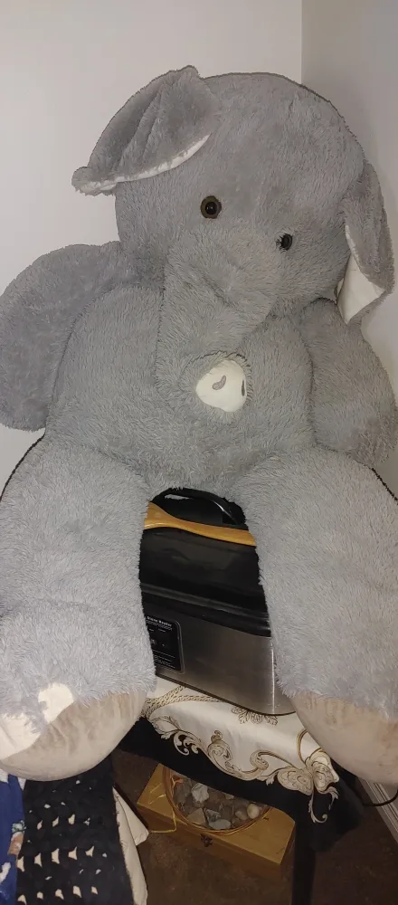 Giant Grey Elephant Plush Toy thumbnail