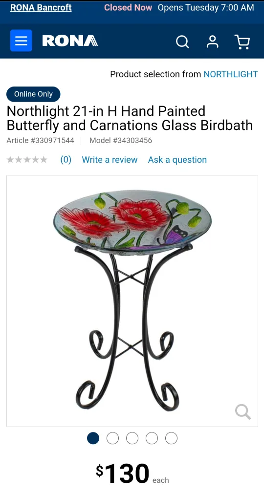 New Glass Butterfly Bird Bath image indicator(3)
