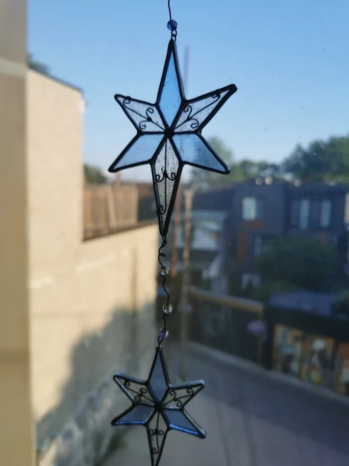 Star Stained Glass Window Hanging image indicator(3)