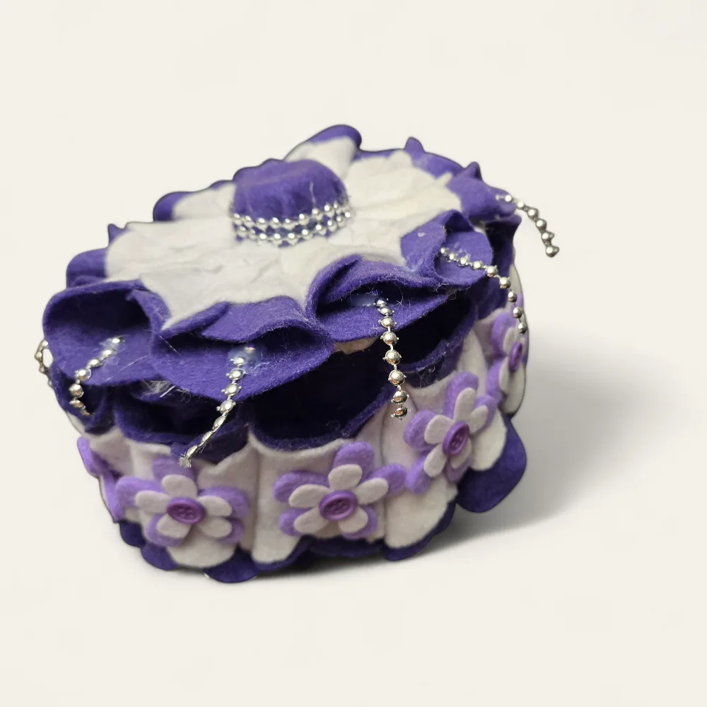 Decorative Round Trinket Box image indicator(5)