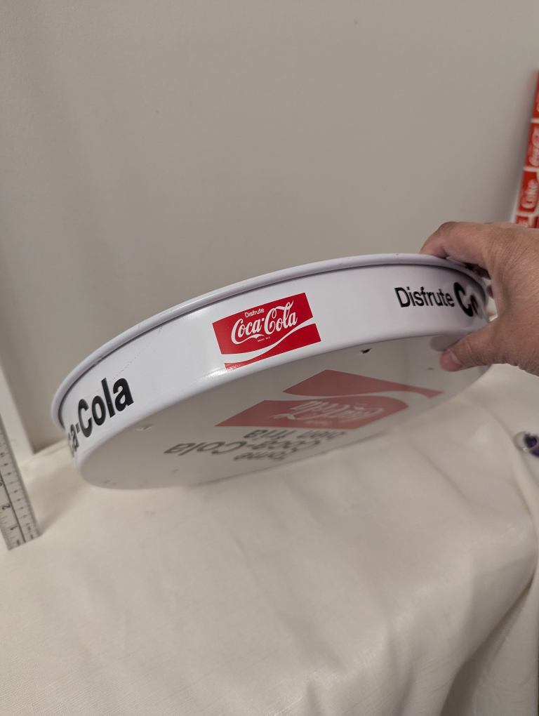 Vintage Mexican 1970s Coca-Cola Serving Tray Couple in garden - photo 4