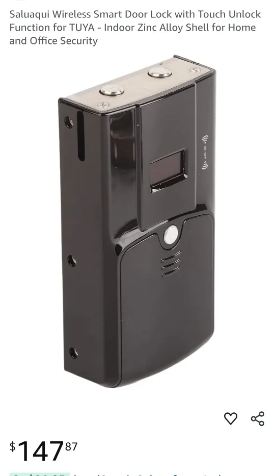 wireless Smart Door Lock - 5 fobs touch screen thumbnail