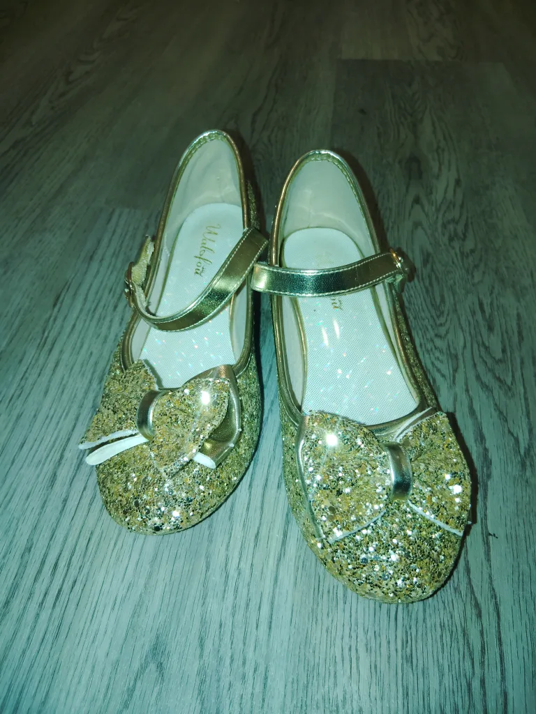 Wishful Park Toddler Glittery Gold Shoes thumbnail