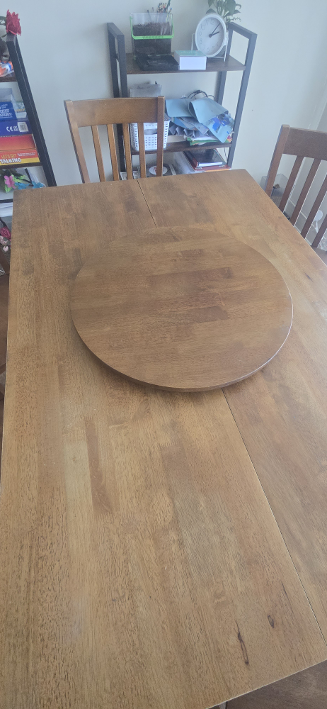 8 high  chairs, high table with built in leaf - photo 5