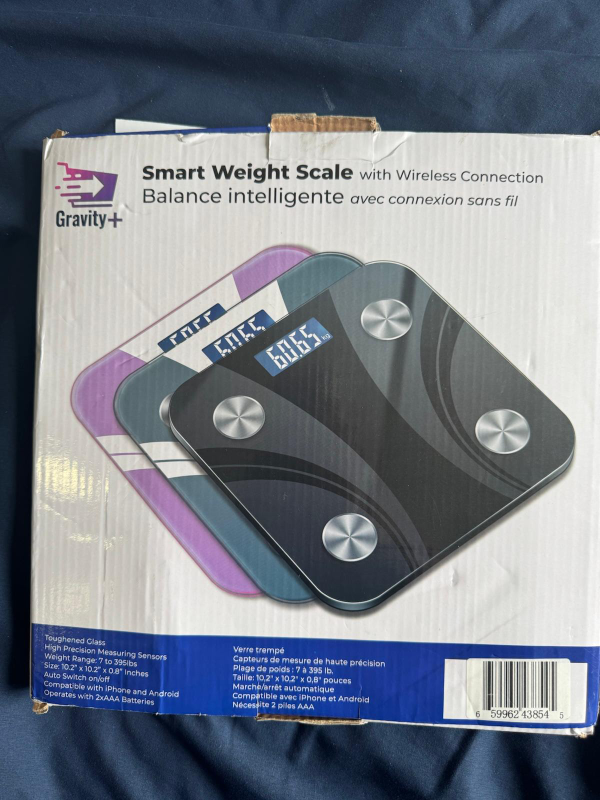 Gravity+ Smart Weight Scale - Wireless Connection