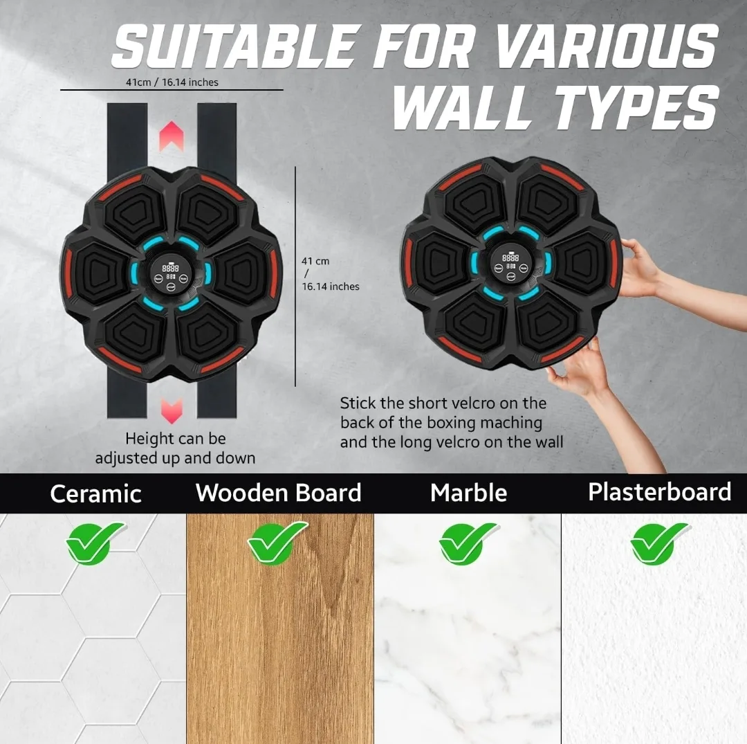 Smart Music Boxing Machine – Fun, Fitness & Music in One! image indicator(10)