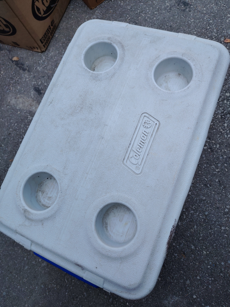 Coleman Wheeled Cooler - Blue & White - photo 3
