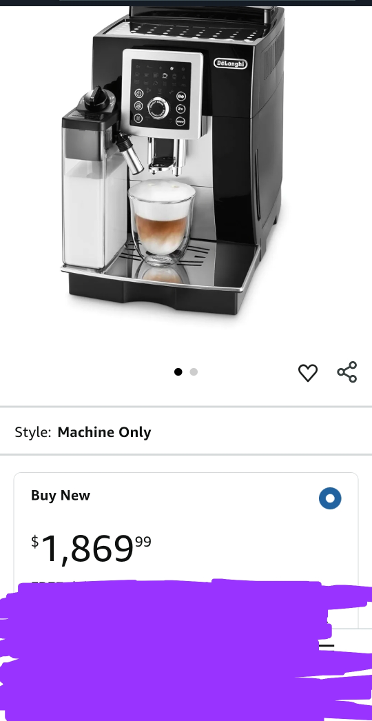 Used lightly De'Longhi Magnifica Smart Espresso,Cappuccino Maker - photo 2