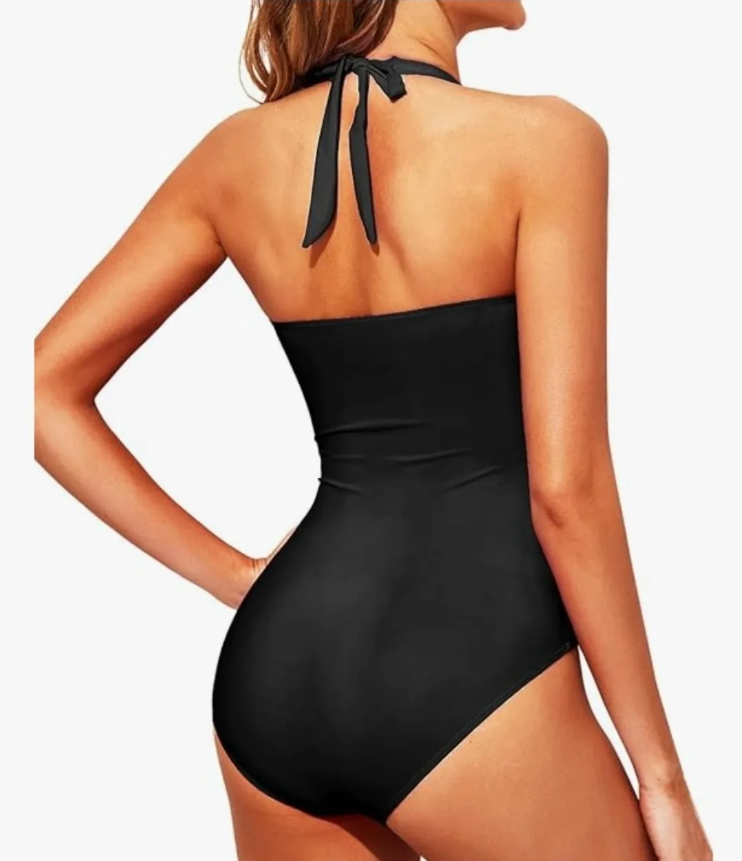 BNWT Black One Piece Swimsuit image indicator(4)