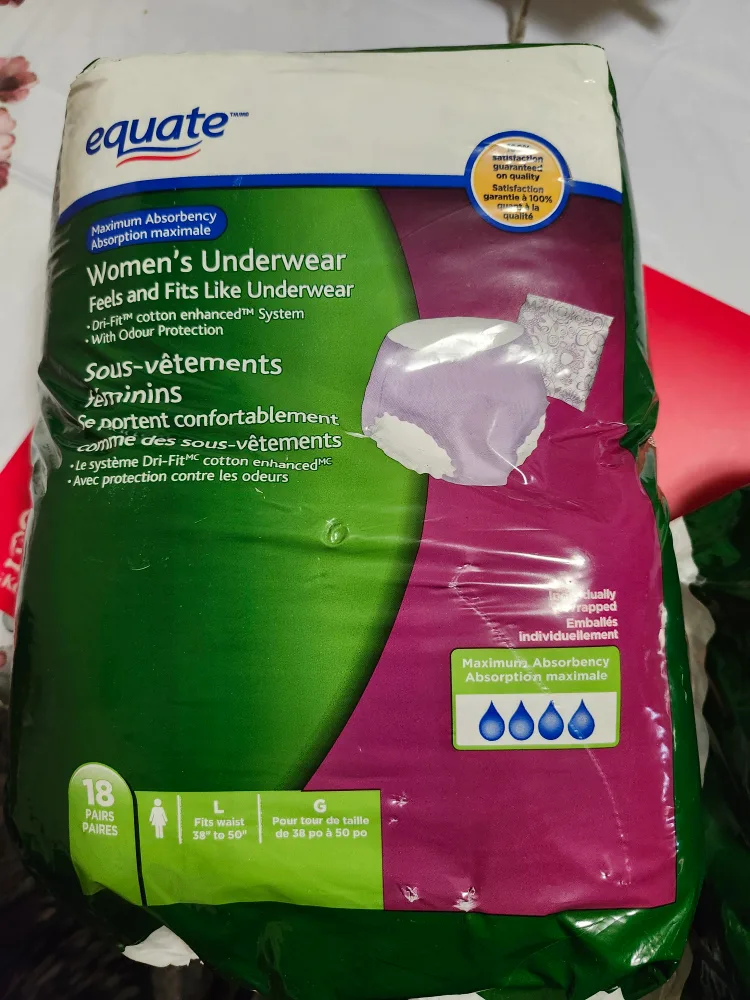Equate Women's Underwear, Size L (38-50") thumbnail