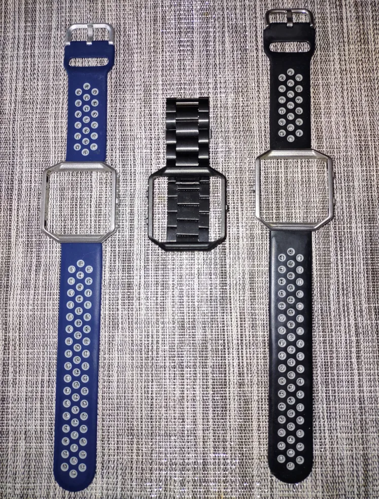 Fitbit Blaze Watch Bands - Blue, Black, Metal thumbnail
