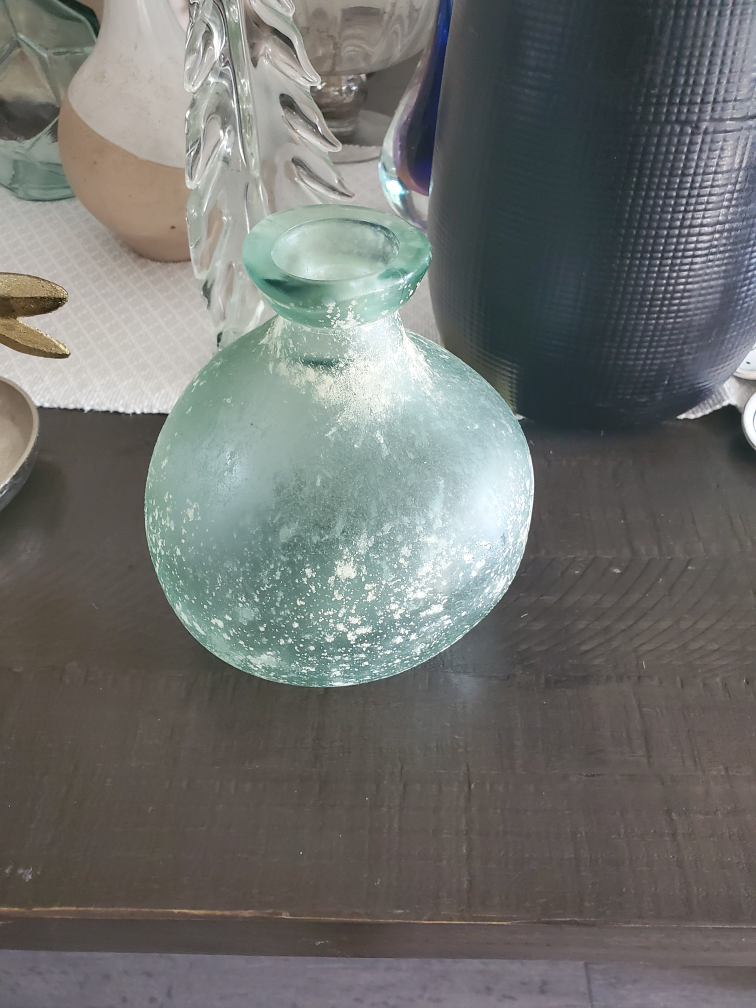 Light Blue Glass Vase
