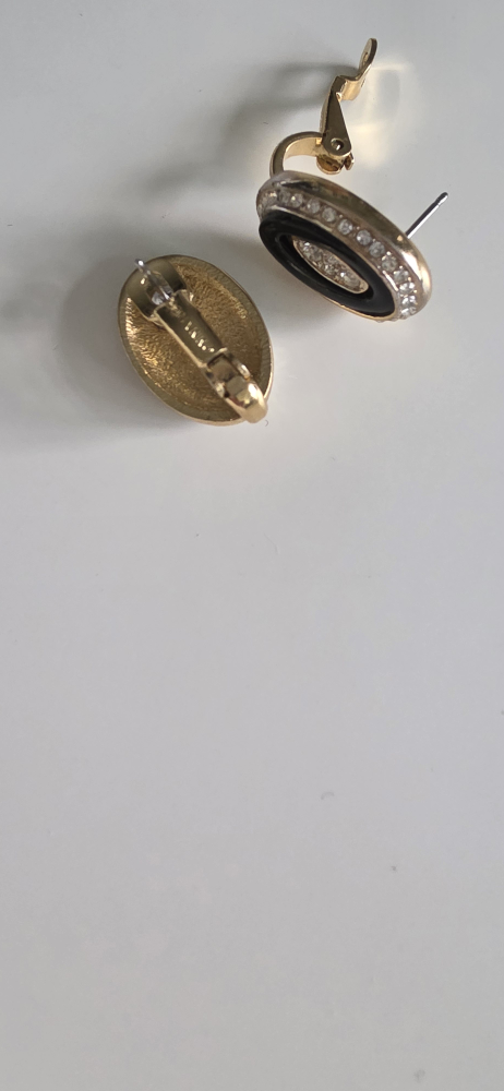 Vintage Nina Ricci Gold Tone pierce/Clip On Earrings - photo 2