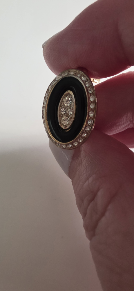 Vintage Nina Ricci Gold Tone pierce/Clip On Earrings