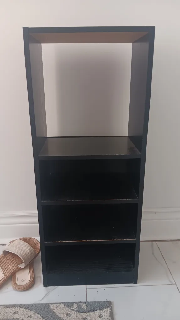 Black Wooden Shelf Unit