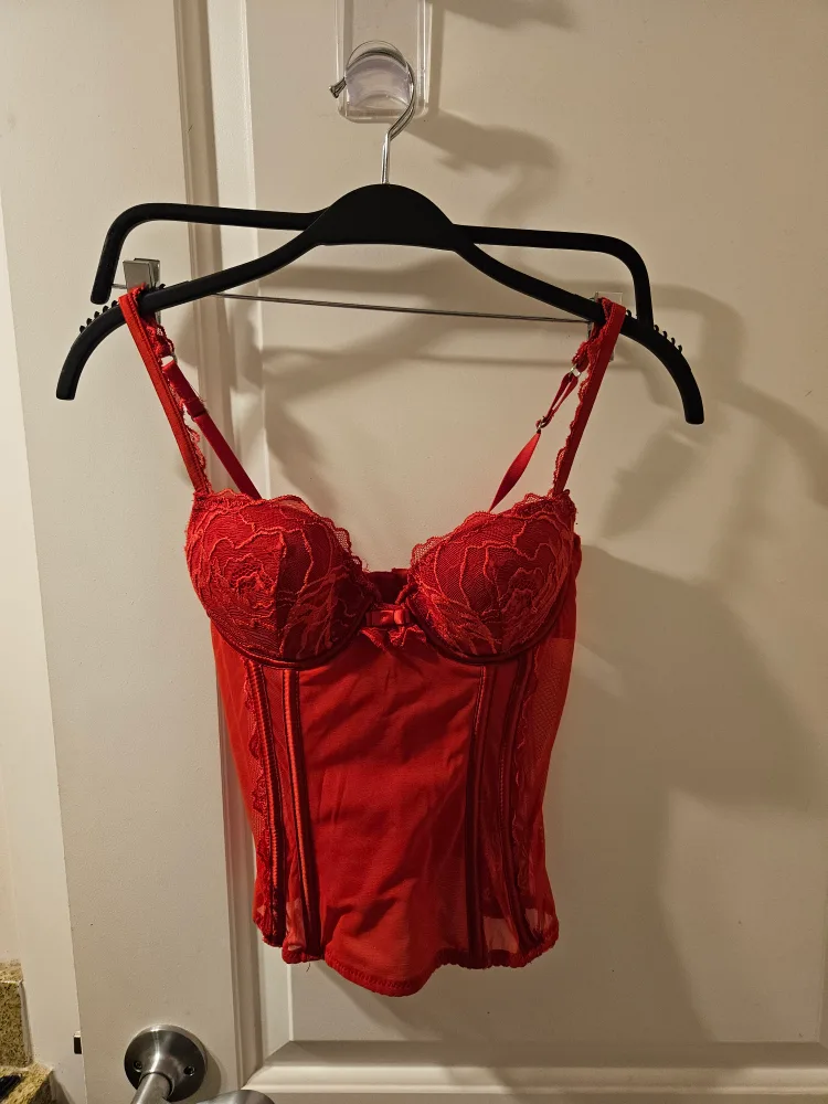La Senza Red Corset - Size S 🧡 thumbnail